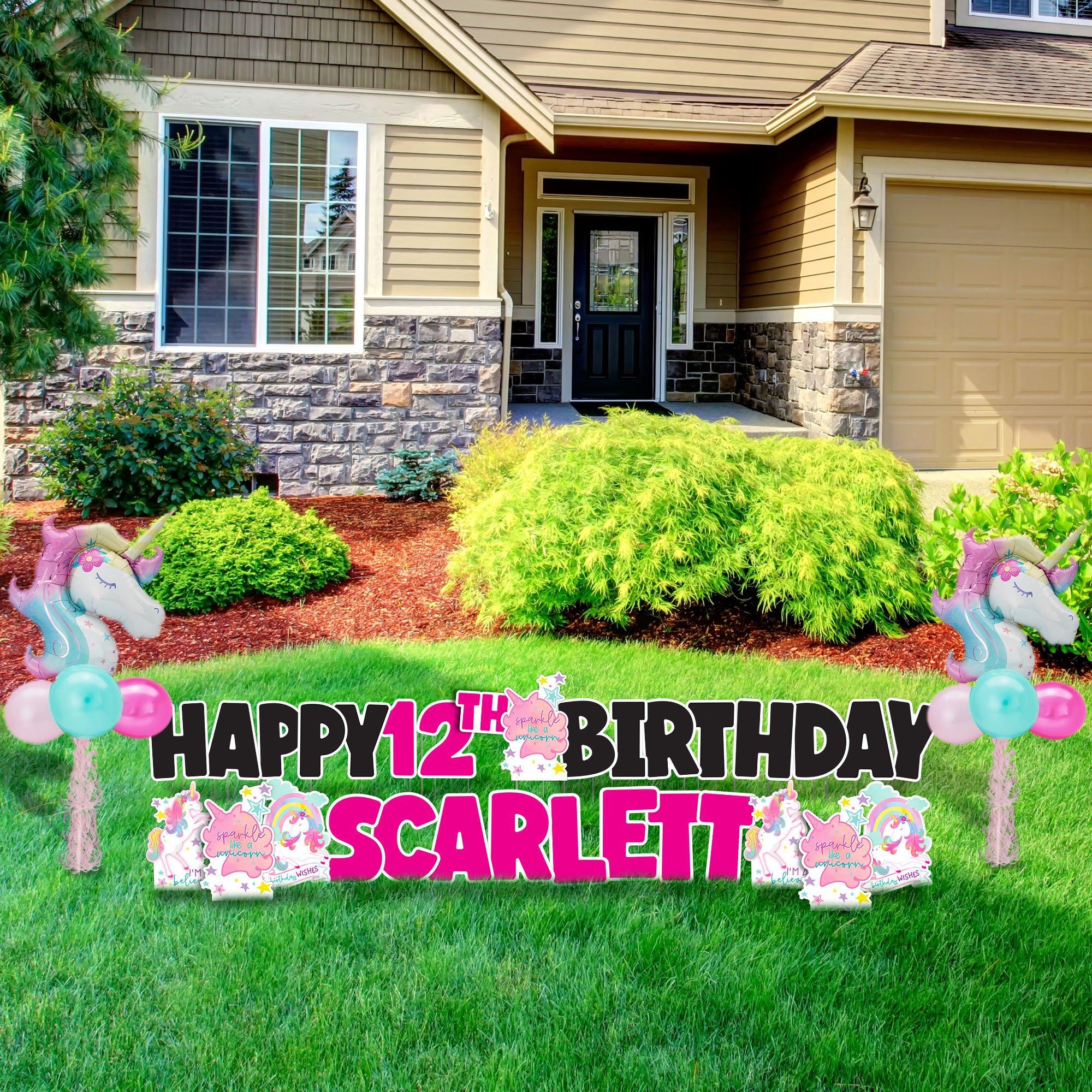 Gold Letter (A) Corrugated Plastic Yard Sign, 24in Party City